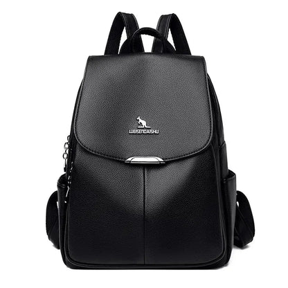 Fashion Casual Luxury Multifunction Backpack For Women PU Leather Shoulder Bag Teenager School Backpack for woman My Store