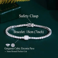 Fashion Heart Cubic Zirconia Stone Bracelet for Women Bridal Wedding Engagement Party Jewelry Natalia Home Fashion    Natalia Home Fashion