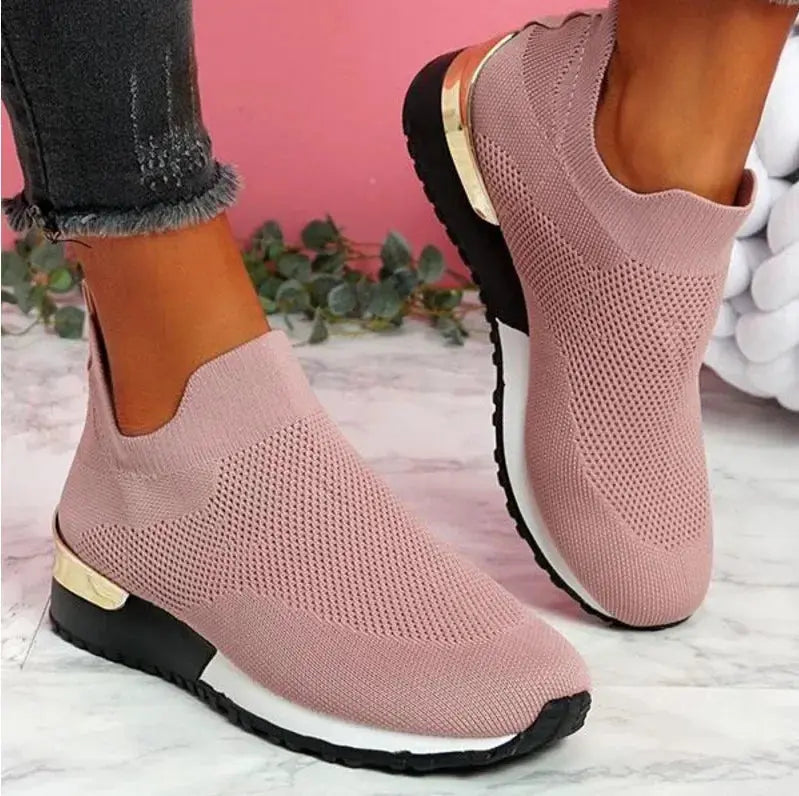 Fashion Platform Women's Sport Shoes  Casual Breathable Outdoor Running Shoes Slip-on Vulcanize Sneakers Natalia Home Fashion    Natalia Home Fashion