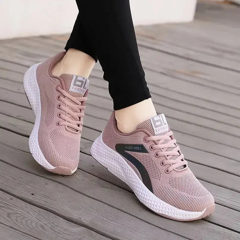 Fashion Reflective Design Athletics Running Shoes Women Breathable Soft Casual Sneakers Ladies Non-slip Comfortable Jogging Shoes Natalia Home Fashion    Natalia Home Fashion