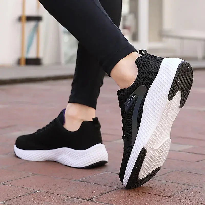 Fashion Reflective Design Athletics Running Shoes Women Breathable Soft Casual Sneakers Ladies Non-slip Comfortable Jogging Shoes Natalia Home Fashion    Natalia Home Fashion