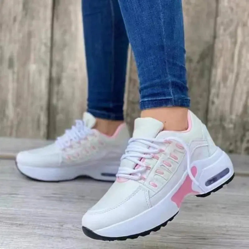 Fashion Woman Vulcanize Platform Casual Sneakers Women Flats Mesh Breathable Running Walking Shoes Chunky Sports Shoe Natalia Home Fashion    Natalia Home Fashion