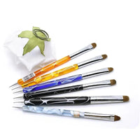 French Nail Art Brush Dual End Nail Art Dotting Pen Acrylic Drawing Rhinestone UV Gel Painting Manicure Tool Natalia Home Fashion    Natalia Home Fashion