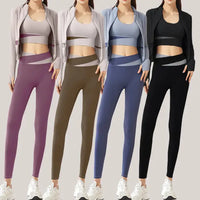 Gym Breathable Yoga Set Woman Quick Dry Yoga Fitness Set Lightweight Running Yoga Set Long Sleeve My Store