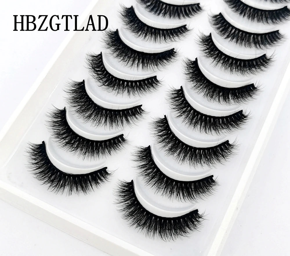 41 Styles 10 pairs natural long 3D mink false eyelashes fake lashes makeup kit Mink Lashes extension eye lashes short eyelashes Natalia Home Fashion   10-pairs-KZ-13 Natalia Home Fashion