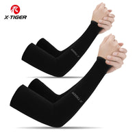 Cycling Arm Sleeves Ice Fabric  Anti-UV Sunscreen Running Cycling Sleeve Outdoor Sport Cycling Arm Warmers Men Women