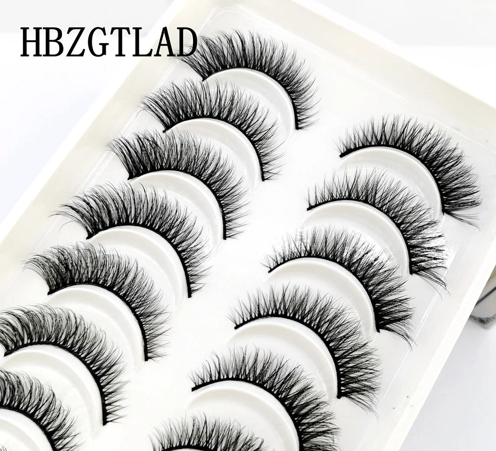 41 Styles 10 pairs natural long 3D mink false eyelashes fake lashes makeup kit Mink Lashes extension eye lashes short eyelashes Natalia Home Fashion   10-pairs-KZ-04 Natalia Home Fashion