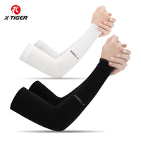 Cycling Arm Sleeves Ice Fabric  Anti-UV Sunscreen Running Cycling Sleeve Outdoor Sport Cycling Arm Warmers Men Women