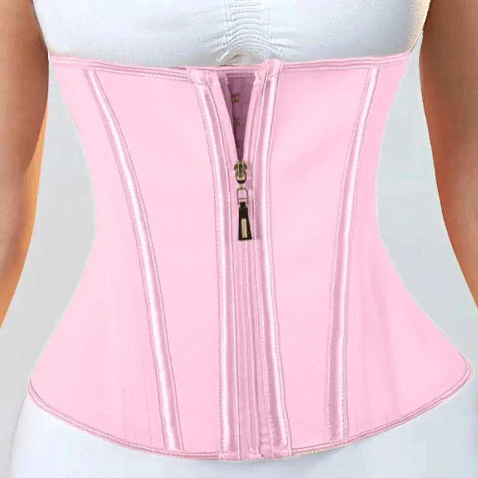 High Compression Corset Waist Trainer Binders Body Shaper BBL Flat Tummy Girdle Slimming Belly Belt for Women Natalia Home Fashion   Pink-XL Natalia Home Fashion