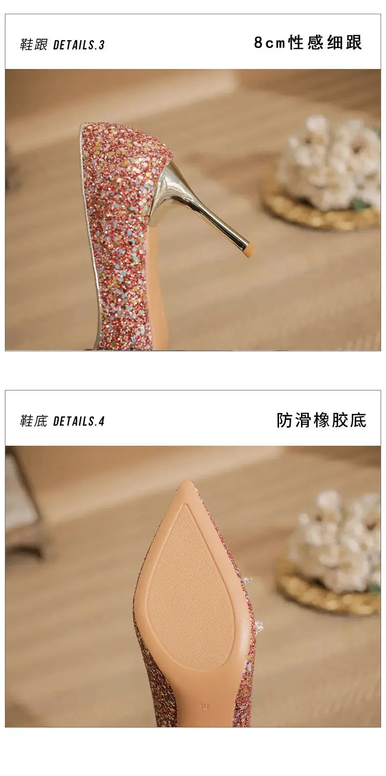 High Quality Custom Ladies Wedding Party Shoes Luxury Rhinestone Pointed Women's Shoes Bow Decorative Red High Heels My Store