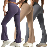 High-Waisted Scrunched Butt Yoga Leggings Women Elastic Waist XL Sports Gym Pants My Store