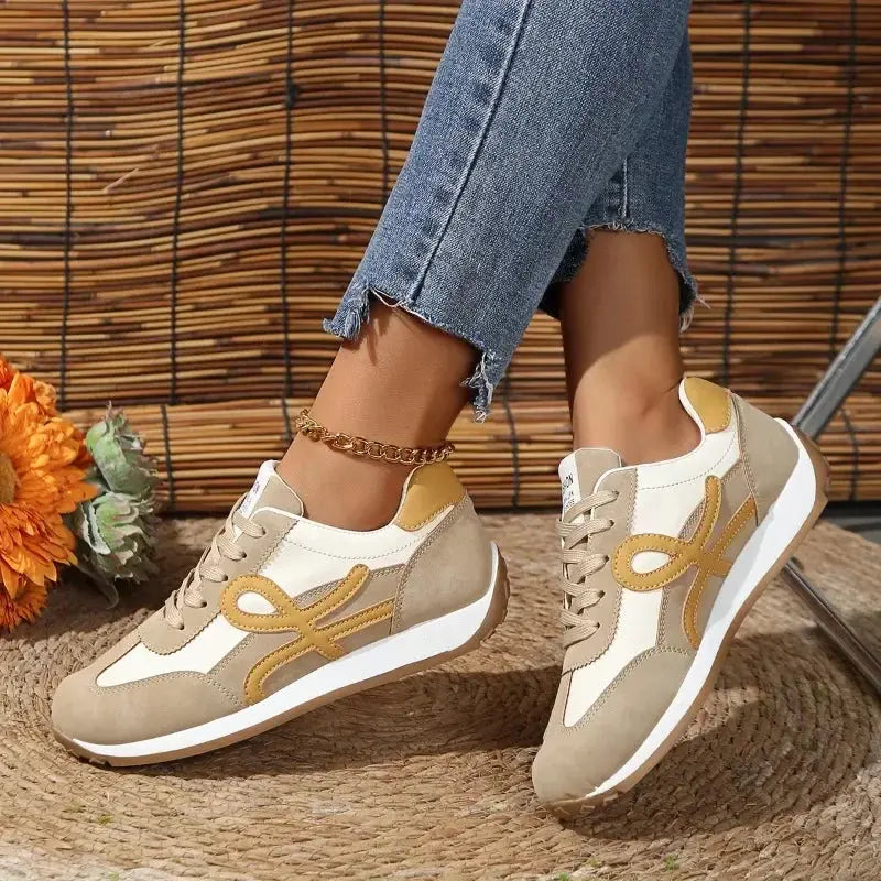 Lace Up Women Sneakers Mixed Colors Round Toe  Ladies Casual Shoes Natalia Home Fashion    Natalia Home Fashion