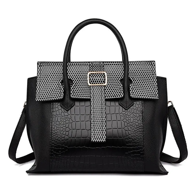 Leather Women Tote Bag Luxury Handbags Crocodile Pattern Women Bags Designer Brand Shoulder Messenger Bag My Store