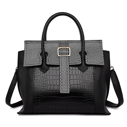 Leather Women Tote Bag Luxury Handbags Crocodile Pattern Women Bags Designer Brand Shoulder Messenger Bag My Store