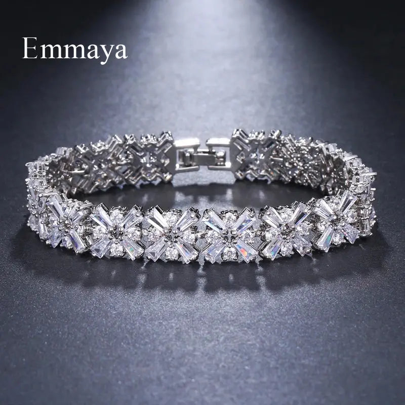 Luxury Bracelet Crystal Bracelets For Women Charm Bracelets & Bangles Female Bridal Wedding Jewelry Natalia Home Fashion    Natalia Home Fashion