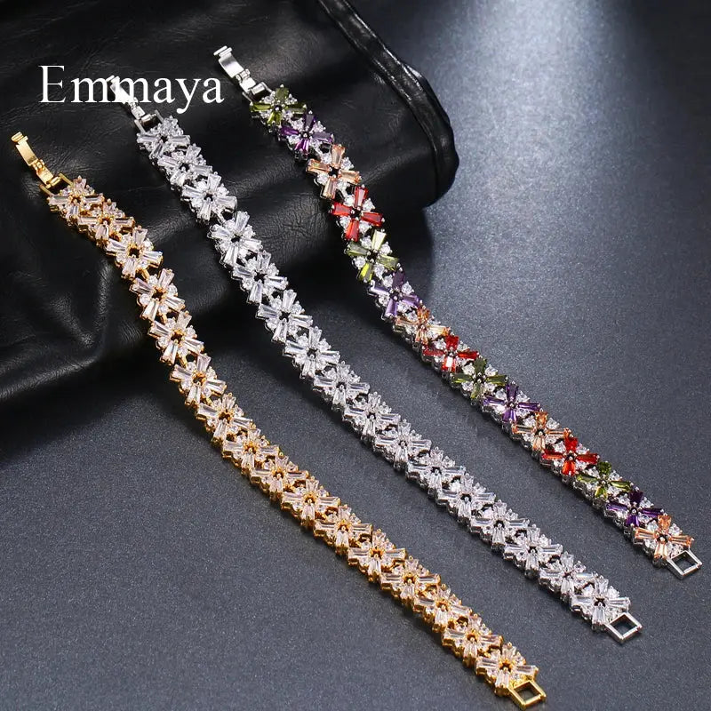 Luxury Bracelet Crystal Bracelets For Women Charm Bracelets & Bangles Female Bridal Wedding Jewelry Natalia Home Fashion    Natalia Home Fashion