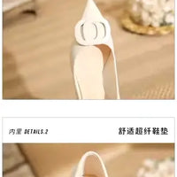 Pointed Toe Sequins Fine Heeled High Heels Elegant Sexy Ladies Sandals Wedding Shoes Banquet Shoes Women's My Store