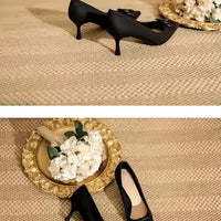 Pointed Toe Sequins Fine Heeled High Heels Elegant Sexy Ladies Sandals Wedding Shoes Banquet Shoes Women's My Store