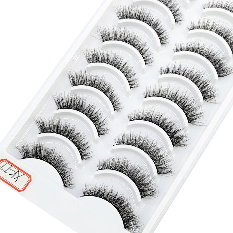 41 Styles 10 pairs natural long 3D mink false eyelashes fake lashes makeup kit Mink Lashes extension eye lashes short eyelashes Natalia Home Fashion   10-pairs-xk-77 Natalia Home Fashion