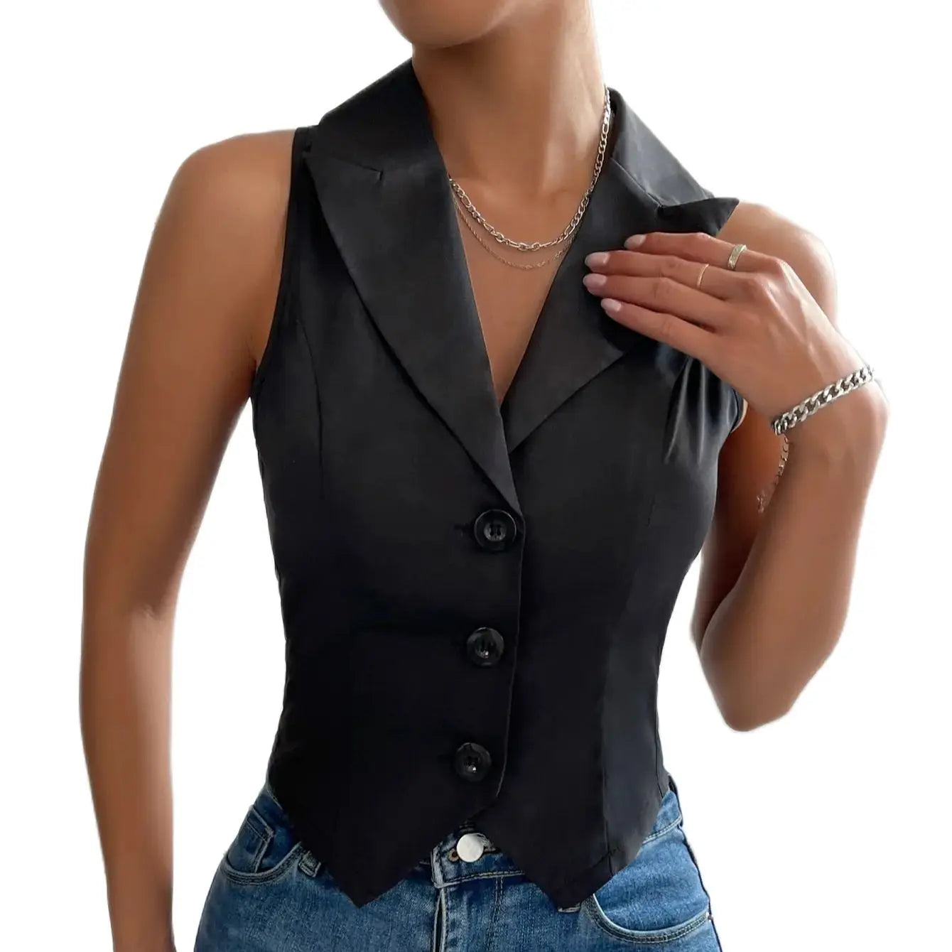 spring new women's fashion casual slim vest Causal tops Sleeve less