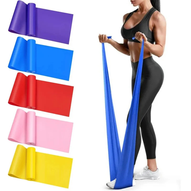 Yoga Sport Resistance Bands Pilates Training Fitness Exercise Home Gym Elastic Rope Band Natural Rubber Latex Yoga Accessories