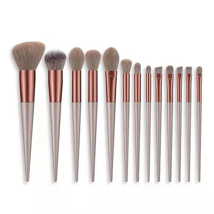 13Pcs Soft Fluffy Makeup Brushes Set for Cosmetics Foundation Blush Powder Eyeshadow Kabuki Blending Makeup Brush Beauty Tool Natalia Home Fashion   Pink-with-bag Natalia Home Fashion