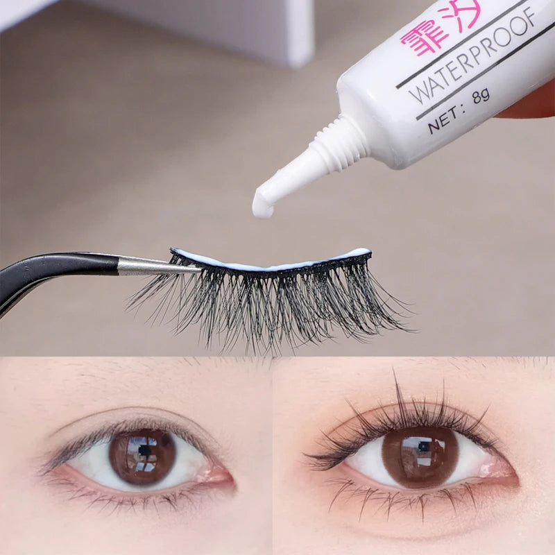 Lasting Clear Eyelash Glue Waterproof Quick Dry Disposable Adhesive False Lash Glue Makeup Eyelashes Extension Glues Cosmetics Natalia Home Fashion    Natalia Home Fashion