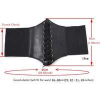 Fashion Corset Wide Belts Faux Leather Slimming Body Shaping Girdle Belt for Women Elastic Tight High Waist for Daily Wear Natalia Home Fashion    Natalia Home Fashion