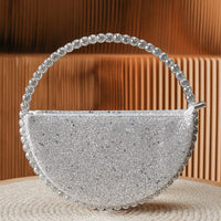 Elegant Rhinestone Novelty Bag, Classic Banquet Clutch Purse, Women's Formal Evening Handbag For Party Wedding