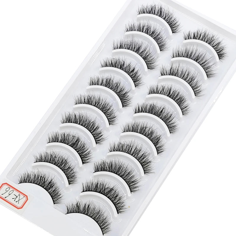 41 Styles 10 pairs natural long 3D mink false eyelashes fake lashes makeup kit Mink Lashes extension eye lashes short eyelashes Natalia Home Fashion   10-pairs-xk-66 Natalia Home Fashion