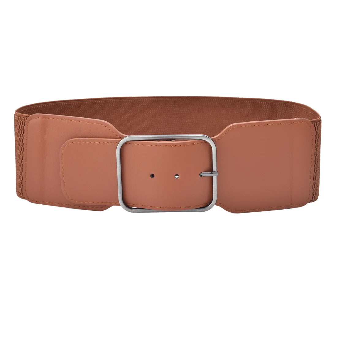 Women Stretchy Wide Waist Belt Ladies Elastic Dress Cummerbund with Pin Buckle Stretch Fashion Cinch Belts Natalia Home Fashion   95cm-Waist-85-120cm-7.5CM-zhenkou-BR Natalia Home Fashion