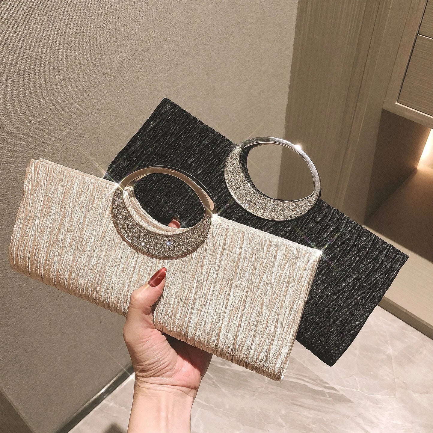 Original Design New High Quality Stylish Clutch Bag Sac A Mains Femme with Diamond Set Trend Party Handbags for Women Hot Sale