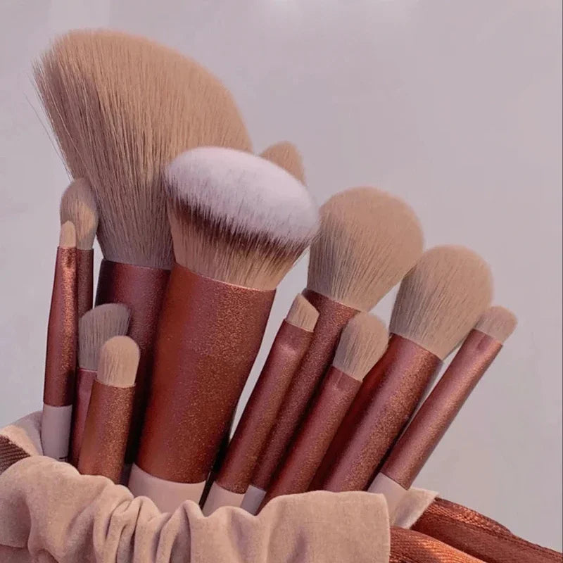 13Pcs Soft Fluffy Makeup Brushes Set for Cosmetics Foundation Blush Powder Eyeshadow Kabuki Blending Makeup Brush Beauty Tool Natalia Home Fashion    Natalia Home Fashion