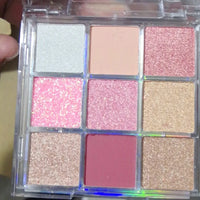 9-color Shiny Eye Shadow Eye Pigments Glitter Eyeshadow Palette Pink Pearly  Palette Korean Charming Eye Makeup Palette Natalia Home Fashion    Natalia Home Fashion