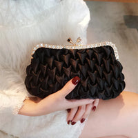 Fashion Women Evening Bag Brand Party Banquet Glitter Satin For Ladies Wedding Clutches Handbag Banquet Shoulder Bags