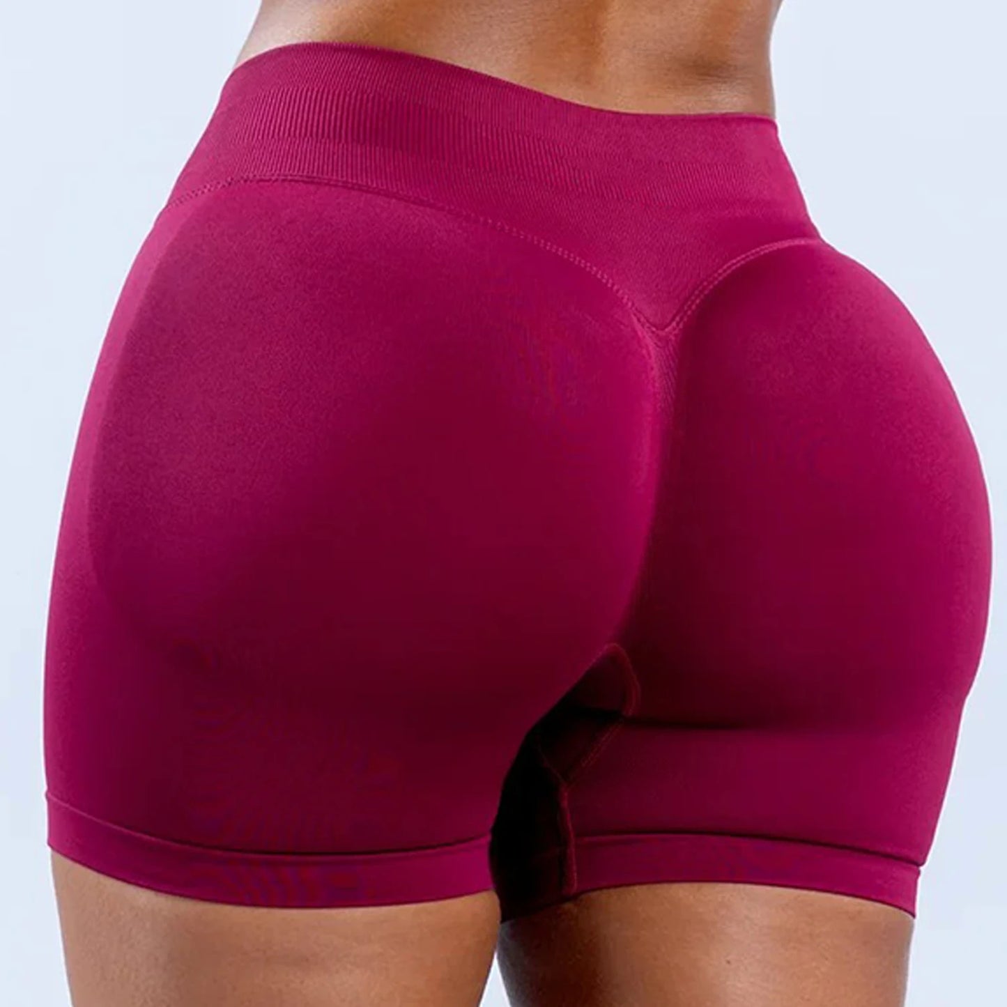 Impact Shorts Low Ribbed Band Gym Shorts Women Workout Clothes Scrunch Bum Seamless Shorts Yoga Biker Sports Shorts