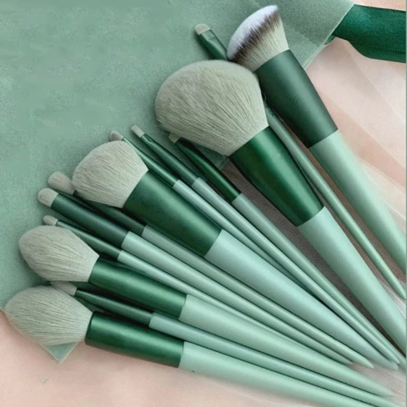 13Pcs Soft Fluffy Makeup Brushes Set for Cosmetics Foundation Blush Powder Eyeshadow Kabuki Blending Makeup Brush Beauty Tool Natalia Home Fashion    Natalia Home Fashion