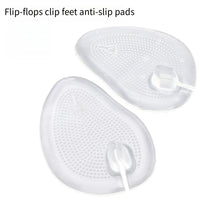 Silicone Slippers Sandals Forefoot Pad Flip-flop Pad Clip Foot Pads GEL Shoes Insole Foot Care Massage Particle Non-slip Cushion