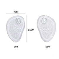 Silicone Slippers Sandals Forefoot Pad Flip-flop Pad Clip Foot Pads GEL Shoes Insole Foot Care Massage Particle Non-slip Cushion