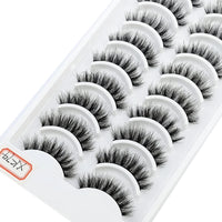 41 Styles 10 pairs natural long 3D mink false eyelashes fake lashes makeup kit Mink Lashes extension eye lashes short eyelashes Natalia Home Fashion   10-pairs-xk-74 Natalia Home Fashion