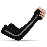 UV Solar Arm Sleeves Woman Cycling Fingerless Gloves Cool Muff Summer Ice Silk Elastic Arm Cover Driving Anti-Sunburn Sleeve