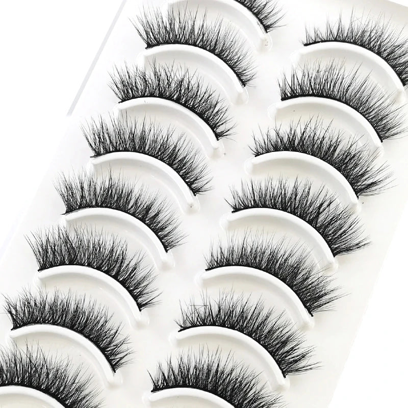 41 Styles 10 pairs natural long 3D mink false eyelashes fake lashes makeup kit Mink Lashes extension eye lashes short eyelashes Natalia Home Fashion   10-pairs-XK-35 Natalia Home Fashion