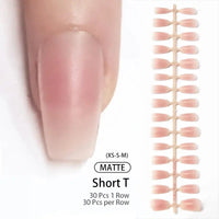 24Pcs/Set White French Press on Fake Nails Full Cover Artificial Wearable Nail Beauty Tips Naked French White False Nails Art Natalia Home Fashion   Blush-02 Natalia Home Fashion