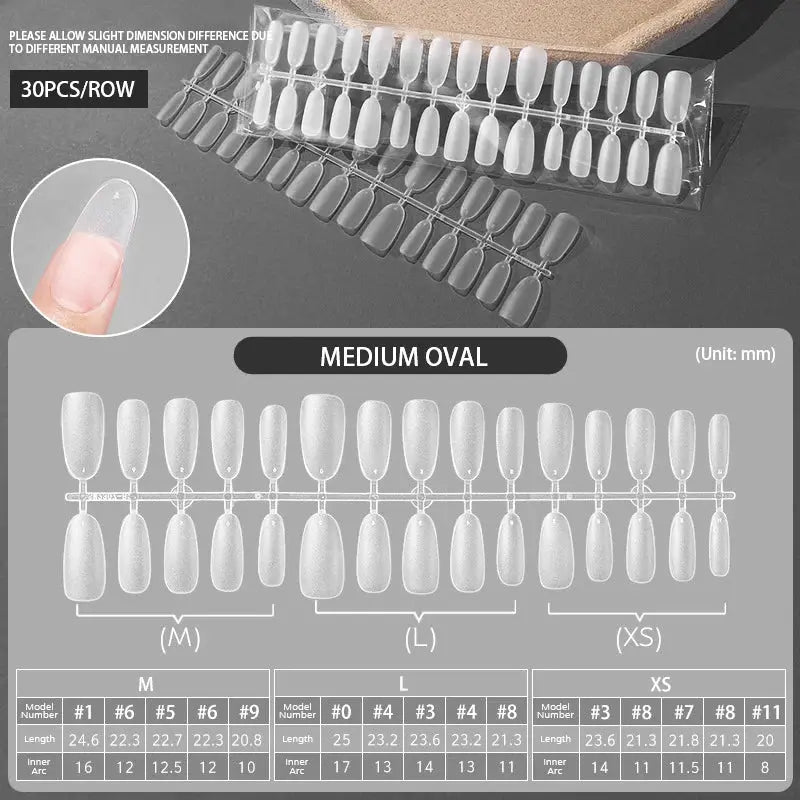 24Pcs/Set White French Press on Fake Nails Full Cover Artificial Wearable Nail Beauty Tips Naked French White False Nails Art Natalia Home Fashion   Clear-06 Natalia Home Fashion