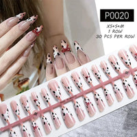 24Pcs/Set White French Press on Fake Nails Full Cover Artificial Wearable Nail Beauty Tips Naked French White False Nails Art Natalia Home Fashion   p02 Natalia Home Fashion