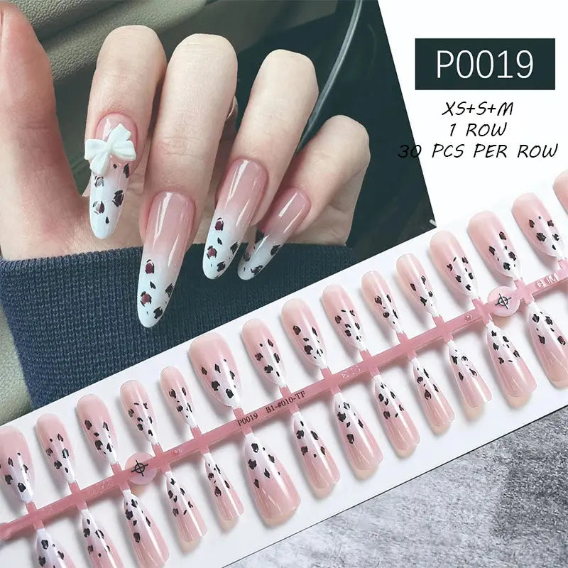 24Pcs/Set White French Press on Fake Nails Full Cover Artificial Wearable Nail Beauty Tips Naked French White False Nails Art Natalia Home Fashion   p01 Natalia Home Fashion