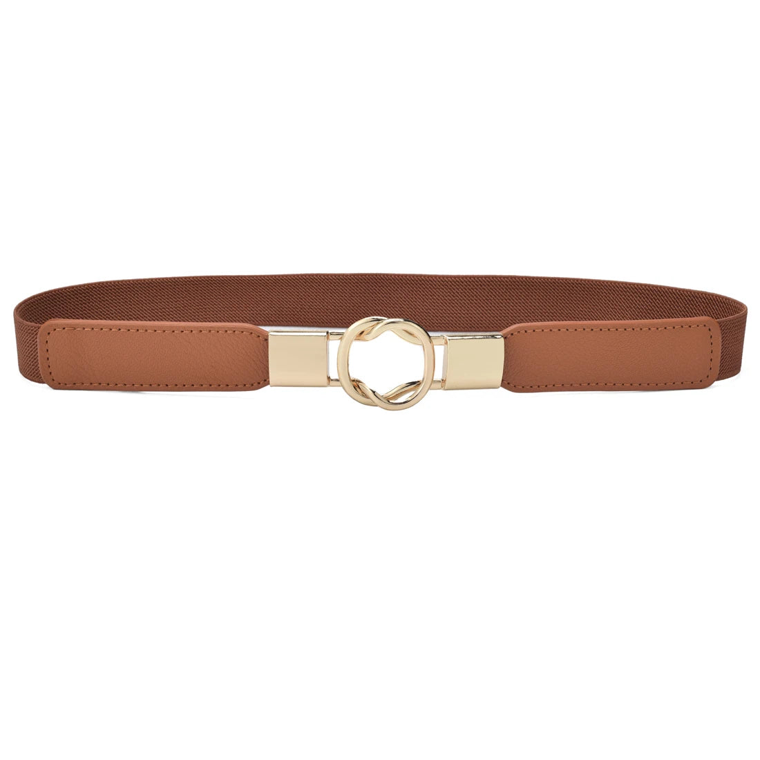 Women Skinny Stretchy Waist Belt for Dress Ladies Elastic Thin Belt Plus Size Natalia Home Fashion   65cm-Waist-65-85cm-Wide-3cm-2-Brown Natalia Home Fashion