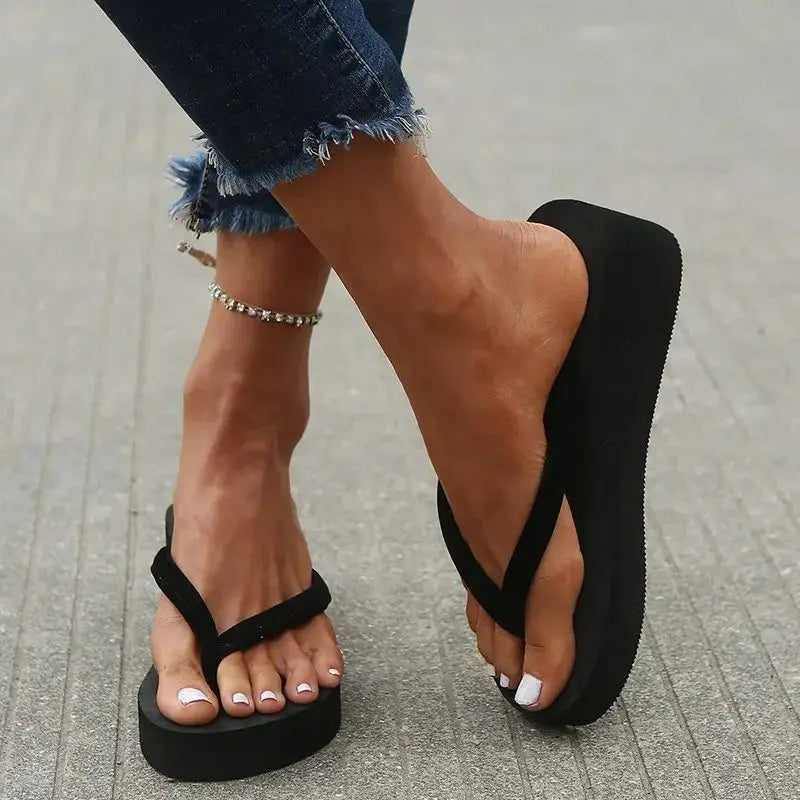 Slippers Summer Shoes Women Wedges Sandals Slides Beach Home Slippers Women Flip Flops Memory Foam Slippers Zapatos De Mujer Natalia Home Fashion    Natalia Home Fashion