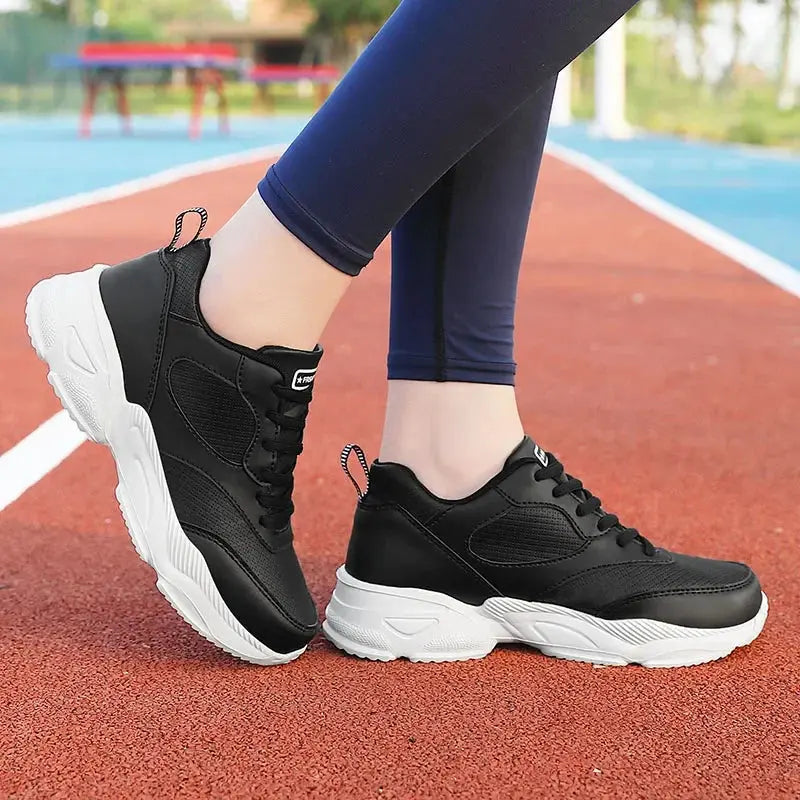 Sports Jogging Shoes  Leather Waterproof Running Shoes Women Lightweight Soft Casual Sneakers Natalia Home Fashion    Natalia Home Fashion