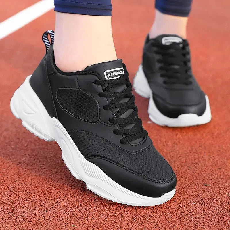 Sports Jogging Shoes  Leather Waterproof Running Shoes Women Lightweight Soft Casual Sneakers Natalia Home Fashion    Natalia Home Fashion